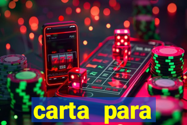 carta para encontrista homem